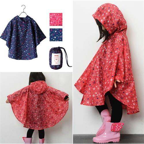 Girls on sale packable raincoat