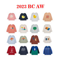 In Stock 2023 AW BC Kids Boys Autumn Cotton T-shirt Girl Fashon Cartoon Print Tops Brand Children Clothes BC Long Sleeve Tees