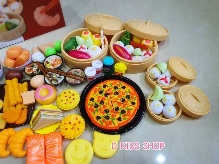 d-kids-ชุดติ่มซำ-อาหารเช้า-อาหารฝรั่ง-อาหารญี่ปุ่น-ชุดหญ่ายๆ-ของเล่นเพียบบบ-ของเล่นเด็ก-ของเล่น