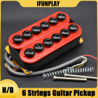 1Pcs ปรับโลหะ Double Coil กีตาร์ไฟฟ้า Pickups Humbucker Punk Red