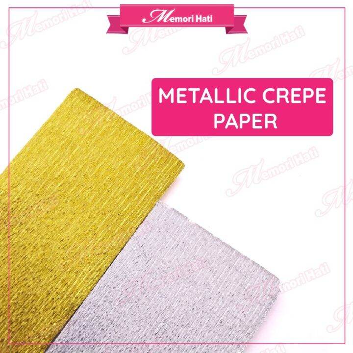 Metallic Crepe Paper / Wrapping Paper Lazada