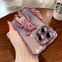 【Wavy border case/Purple】เคส compatible for iPhone 14 13 12 11 Pro Max x xr xs max 7 8 plus case transparent soft case