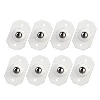 Self Adhesive Mini Wheels, 8Pack Mini Swivel Wheels Self Adhesive Paste Pulley 360 Degree Rotation Sticky Pulley