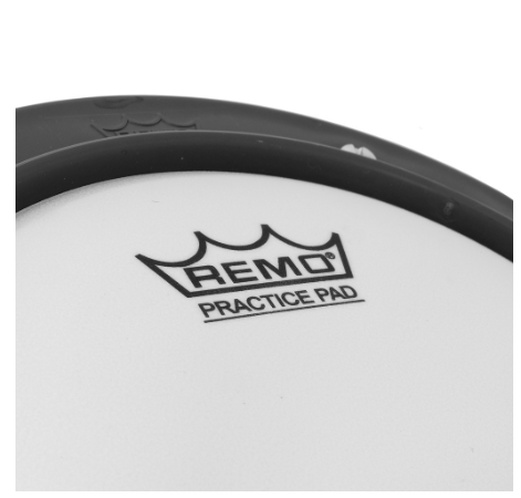 แป้นซ้อมกลอง-8-นิ้ว-remo-practice-pad-tunable-grey-ambassador-coated-drumhead-ของแท้