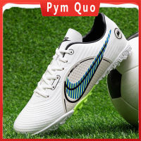 【Pym Quo】 ️ CR7 รองเท้าฟุตบอลฟุตซอลสำหรับผู้ชาย TF Broken Spike Low Top Outdoor Training Spikes รองเท้าฟุตบอลในร่ม