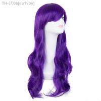 Carnival Wig Fei-Show Synthetic Heat Resistant Long Wavy Purple Hair Pelucas Costume Cosplay Halloween Party Salon Hairpieces [ Hot sell ] ea1voy