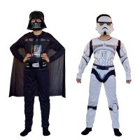 ✙✳✾ Children Darth Vader Costume Imperial Stormtrooper Anakin Skywalker Cosplay Costume Uniform Suit Halloween Costume for Kids