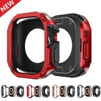 เคสสำหรับ Apple Watch 2 In 1 8/7 /Se/ 6/5/4อัลตร้า41มม. 45มม. 40มม. 44มม. 49มม. TPU + กันชนป้องกันการกระแทก PC สำหรับ I Watch