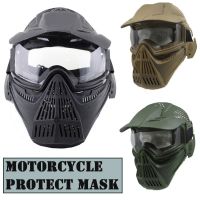 HOT ； Men’s Outdoor Sports CS Transformers Face Protection Sunproof PC Lens Tactical Mask