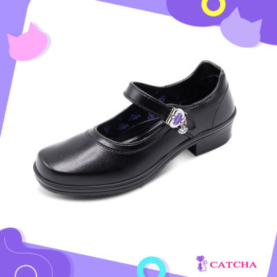 Catcha รองเท้าผู้หญิง รองเท้ามัธยม ส้นสูง รุ่นแมวตุ้งติ้ง สูง 1.5 นิ้ว ไซส์ 35 - 42 พื้นนุ่ม ใส่สบายเท้า