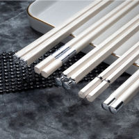 5คู่ตะเกียบจีนที่แตกต่างกันซูชิ Sticks Reusable โลหะตะเกียบเกาหลีชุด Healthy Alloy Tableware Palillos Chinos