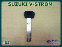 SUZUKI V-STROM BANIT KATANA GSXR HAYABUSA BLANK KEY "BLACK" (102) #กุญแจเปล่า กุญแจรถยนต์ซูซุกิ สีดำ