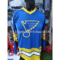 ▩☢☸ g40349011chao 037A เสื้อไอซ์ฮอกกี้มือสอง NHL St LOUIS BLUES player FEDERKO 24 ice hockey jersey size L