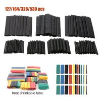 127/164/328/530PCS Heat Shrink Sleeving Tubing Tube connectors Assortment Kit Wrap Cable Electrical Connection Electrical Wire Cable Management