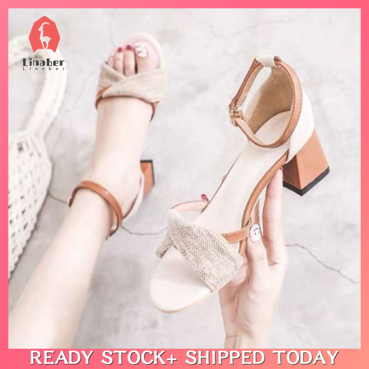 Summer Fashion Sandals Women Fish Sandals Women Shoes Medium Heel Sandals  Women Platform Sandals Heels Women