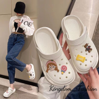 Kingdom_Fashion ร้องเท้าผูหญิง รองเท้าแตะลิ่ม รองเท้าแตะเสริมส้นผู้หญิง รองเท้ารัดส้น สะดวกสบาย อ่อนนุ่ม ความหนาพื้นรองเท้า 2023 ใหม่ X0101887 36Z230909