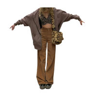 Spot parcel post Corduroy Mop Drape Wide Leg Casual Trousers Womens Autumn European and American ebay New Womens Clothing Factory in stock