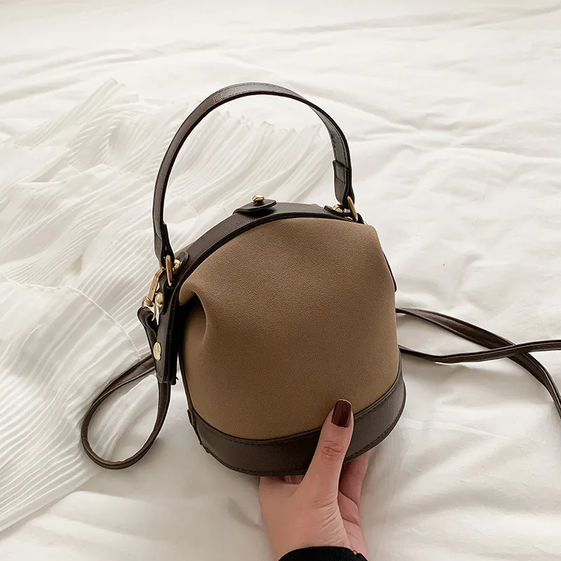 Hot selling women handbags 2023 new female Korean style portable messenger  small square bag frosted crossbody shoulder bag