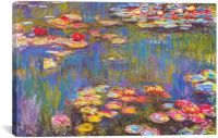 Claude Monet ขั้นตอนก่อนทำศิลปะ Monet ดอกบัว1916ภาพวาดผ้าใบ Giclee ศิลปะบนผนังสำหรับของตกแต่งบ้านกรอบพร้อมที่จะแขวน