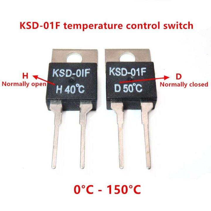 40-50-60-70-80-90-100ปิดเป็นปกติ-nc-degc-ไม่เปิดตามปกติ1-5a-เซ็นเซอร์อุณหภูมิสวิตช์ความร้อนเทอร์โมสตัท-ksd-01f-juc-31f