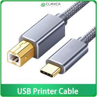 สายเครื่องพิมพ์ความเร็วสูงคอมพิวเตอร์สแกนเนอร์ที่ทนทาน CLMXCA USB เครื่องพิมพ์ Type-C ถึง USB B 2.0