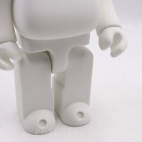 Bearbrick 400 Bear Brick Quality Black White Bearbrick DIY Assembly 28Cm Galaxy Painting Bear 3D Model Mini Brick Figure Toys