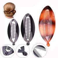 Multi-sizes Fish Shape Hair Claws Clips Ponytail Holder for Women Girls Banana Clips Crabs Black Brown Hair Styling Accessories