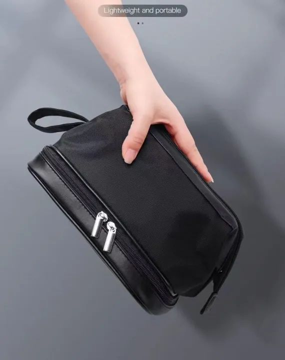 PANALO BAG Large capacity dry and wet separation double layer wash bag