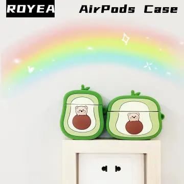 3D Cartoon Cute avocado Headphone 2022 for Airpods Pro 2 Case