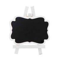 20 Pack Wooden White Framed Chalkboard Labels with Easel Stand Mini Chalkboard Blackboard for Food Cards for Wedding