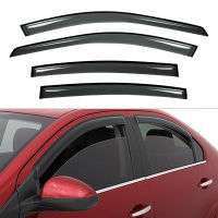 4ชิ้นสำหรับ02-06 Altima ซีดาน4D อาทิตย์ฝนยาม Vent Shade D Eflector หน้าต่าง Visors