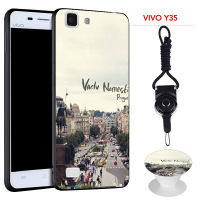 เคสโทรศัพท์สำหรับ VIVO Y35สมาร์ทโฟนคลุมทั้งหมดเคสซิลิโคน Backboard ป้องกันการตกป้องกันรอยขีดข่วนฟรีของขวัญที่วางโทรศัพท์และเชือก