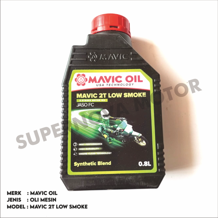 OLI SAMPING MAVIC OIL RACING 2T LOW SMOKE JASO FC SYNTHETIC BLEND