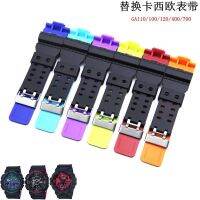 ⌚ Watch strap accessories สายนาฬิกา Kaxiou GA110/100/140/700/400 G-Shock สองสีสายซิลิโคนสีดำทอง