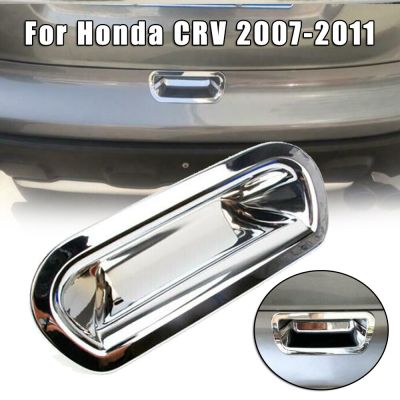 อุปกรณ์ตกแต่งรถที่จับประตูฝาหน้าฝาหลังกระโปรงรถสำหรับ Honda CRV 2007-2011 Chrome กระโปรงท้ายรถหลังประตูประตูขอบฝาครอบที่จับประตู