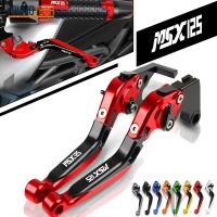 For Honda MSX125 SF MSX 125 2014-2023 M3 M5 M6 CNC Aluminum Motorcycle Folding Extendable Brake Clutch Lever With msx logo 125 Grom