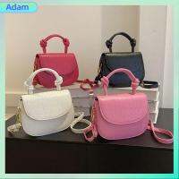 ADAM เล็กๆน้อยๆ กระเป๋าสะพายไหล่แบบสั้น หนังพียู สีทึบทึบ กระเป๋า Crossbody แบบพกพาได้ สลิงกระเป๋าถุง ผู้หญิงผู้หญิงผู้หญิง