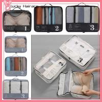 LUCKY HAIRACC ดีไอวาย อุปกรณ์จัดระเบียบสำหรับเดินทาง กันน้ำกันน้ำได้ หลายสี เก็บเสื้อผ้ากระเป๋าเดินทาง แฟชั่นสำหรับผู้หญิง จุได้มาก กระเป๋าใส่รองเท้า กระเป๋าเดินทางมีล้อ