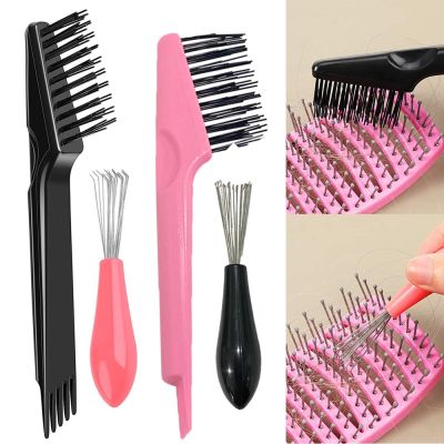 【CC】 1pcs Hair Cleaner Hairbrush Comb for Removing Dust Handle Embeded Cleanup