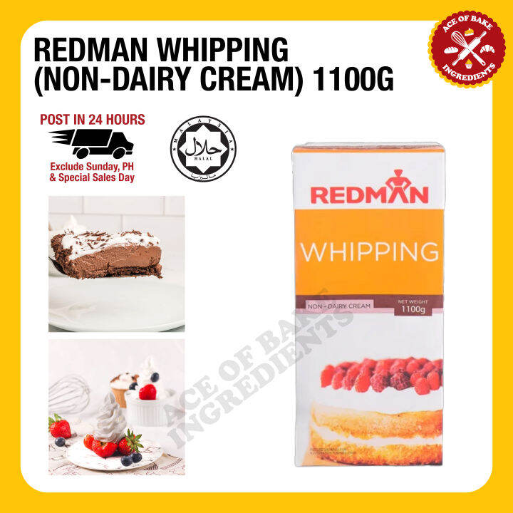 REDMAN Whipping (NonDairy Cream) 1100g Lazada