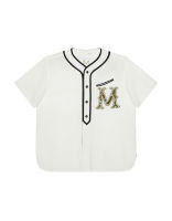 [MOO 5/21] ‘M’ Baseball Shirt - เสื้อเชิ้ตผู้ชาย ทรงเบสบอล ปักลาย ‘M’