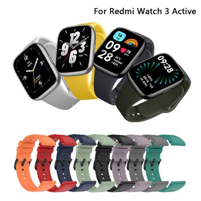 Watch Band For Xiaomi Redmi Watch 3 Active Watch Strap Silicone Bracelet Replaceable Accessories For Redmi Watch 3 Lite Cases Cases