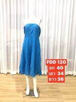 FDD 120 ชุดเดรสสั้น เดรสผู้หญิง เกาะอก สีฟ้า ผ้าเบาสบาย ซิปหลัง ใส่เที่ยวงานสังสรรค์ ถ่ายภาพ งานปาร์ตี้ พร้อมส่ง