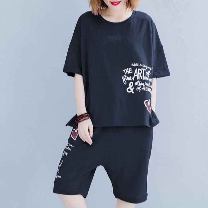 mrs-huang-shop-เสื้อผ้าแฟชั่นกีฬาลำลองสำหรับผู้หญิง-ชุดเซต-2ชิ้น