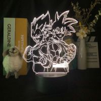 Anime 3D Night Lights Z Son Goku Figure Broly Vegeta Giren Lighting DBZ Led Goha Lights Visual Desk Lamp