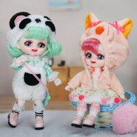 Dream Fairy ตุ๊กตา1/8น่ารักชุดสัตว์ขึ้น6นิ้วทั้งชุดตุ๊กตา BJD น่ารัก Kawaii DIY ของเล่นธรรมชาติแต่งหน้าผิวพรรณ BJD สำหรับเด็กผู้หญิง