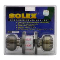 จัดส่งด่วน! ลูกบิดทั่วไป SOLEX 9100 AB หัวจัน สีทองเหลืองรมดำ SOLEX 9100 AB ANTIQUE BRASS ENTRANCE KNOB มืออาชีพเรื่องประตู ประตูราคาถูก พร้อมเก็บเงินปลายทาง