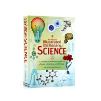 Original and genuine English Usborne illustrated dictionary of science rainbow science illustrated dictionary Physics + chemistry + biology overseas examination science guide sat high school students reading materials