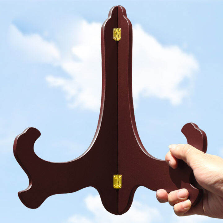 LazaraLives Wooden Folding Plate Display Easel Stand Photo Holder Fits 4 to 14 5 Lazada
