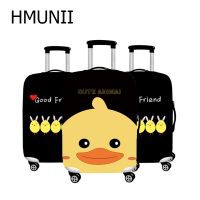 HMUNII Fashion Little yellow duck Travel Luggage Cover For 18-32 Inch Suitcase Protection Cover Dust Cover Travel Accessories